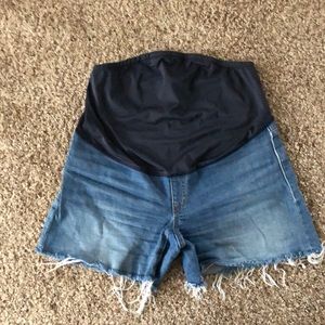 Madewell Maternity High Rise Denim Shorts